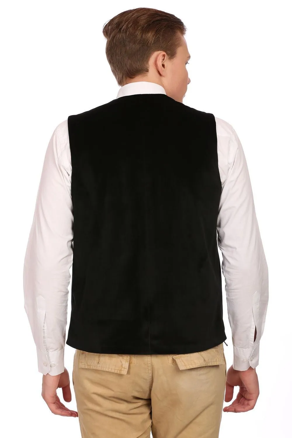 Dust Free Cotton Velvet Black Jacket