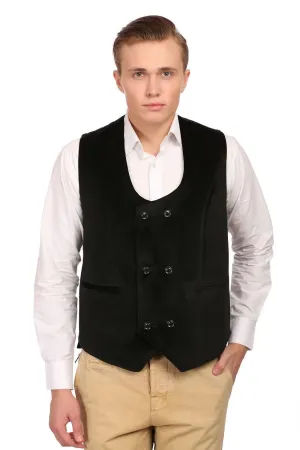 Dust Free Cotton Velvet Black Jacket