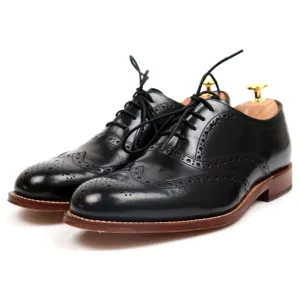 'Dylan' Black Leather Brogues UK 6 F