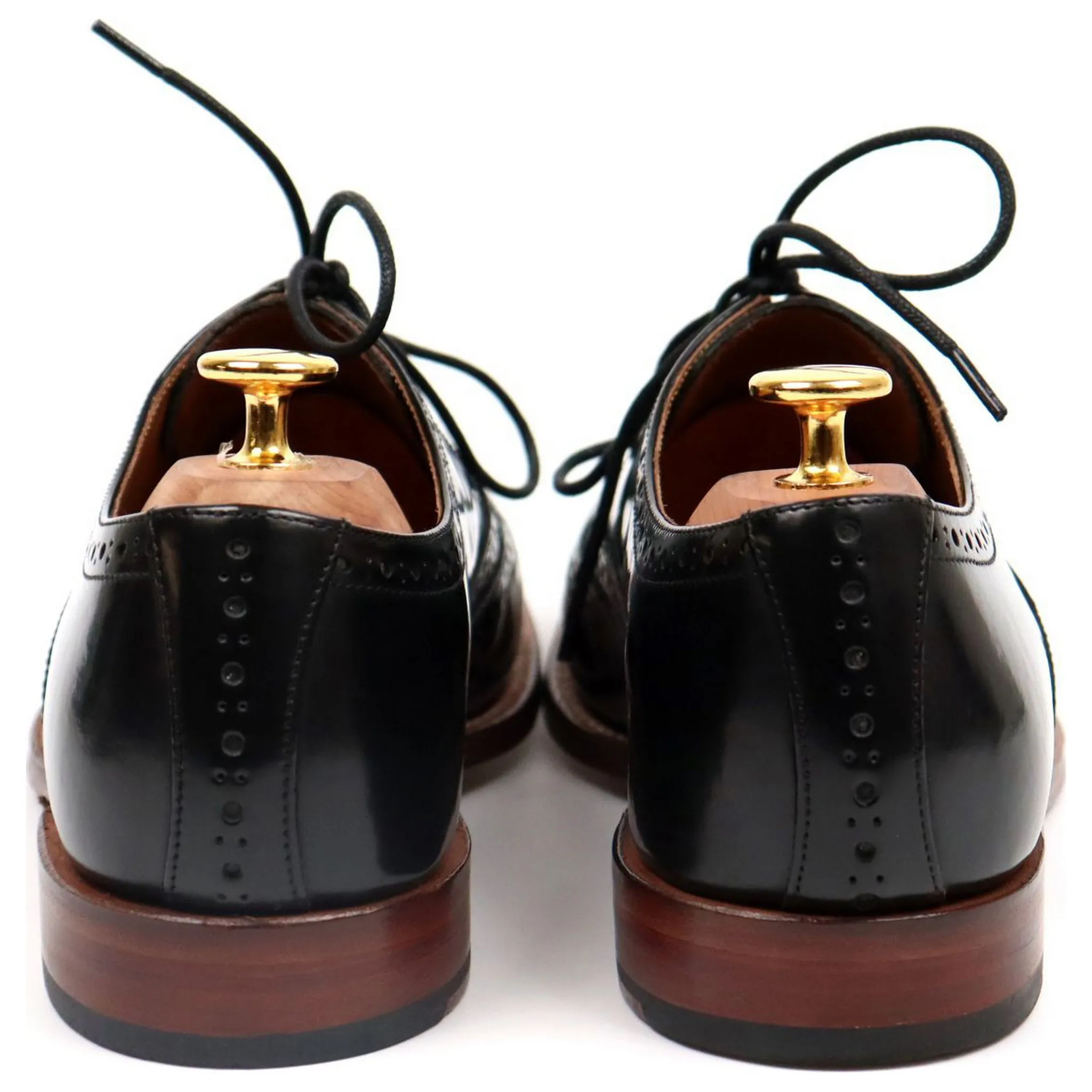 'Dylan' Black Leather Brogues UK 6 F