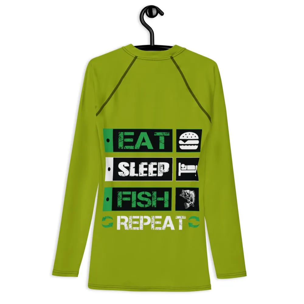 Eat sleep fish L/S Sports Jersey