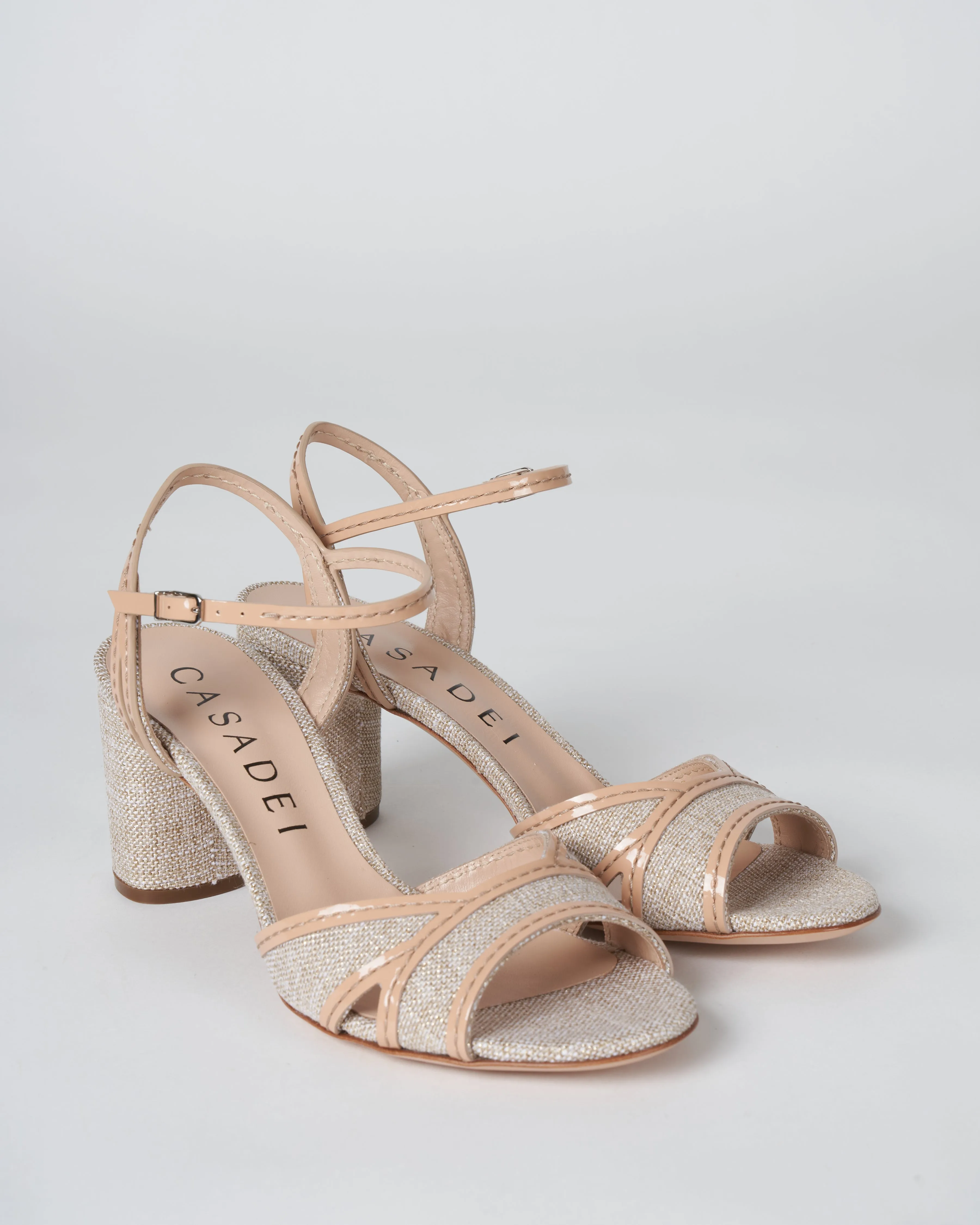 eden strappy heel sandal - gold   naked