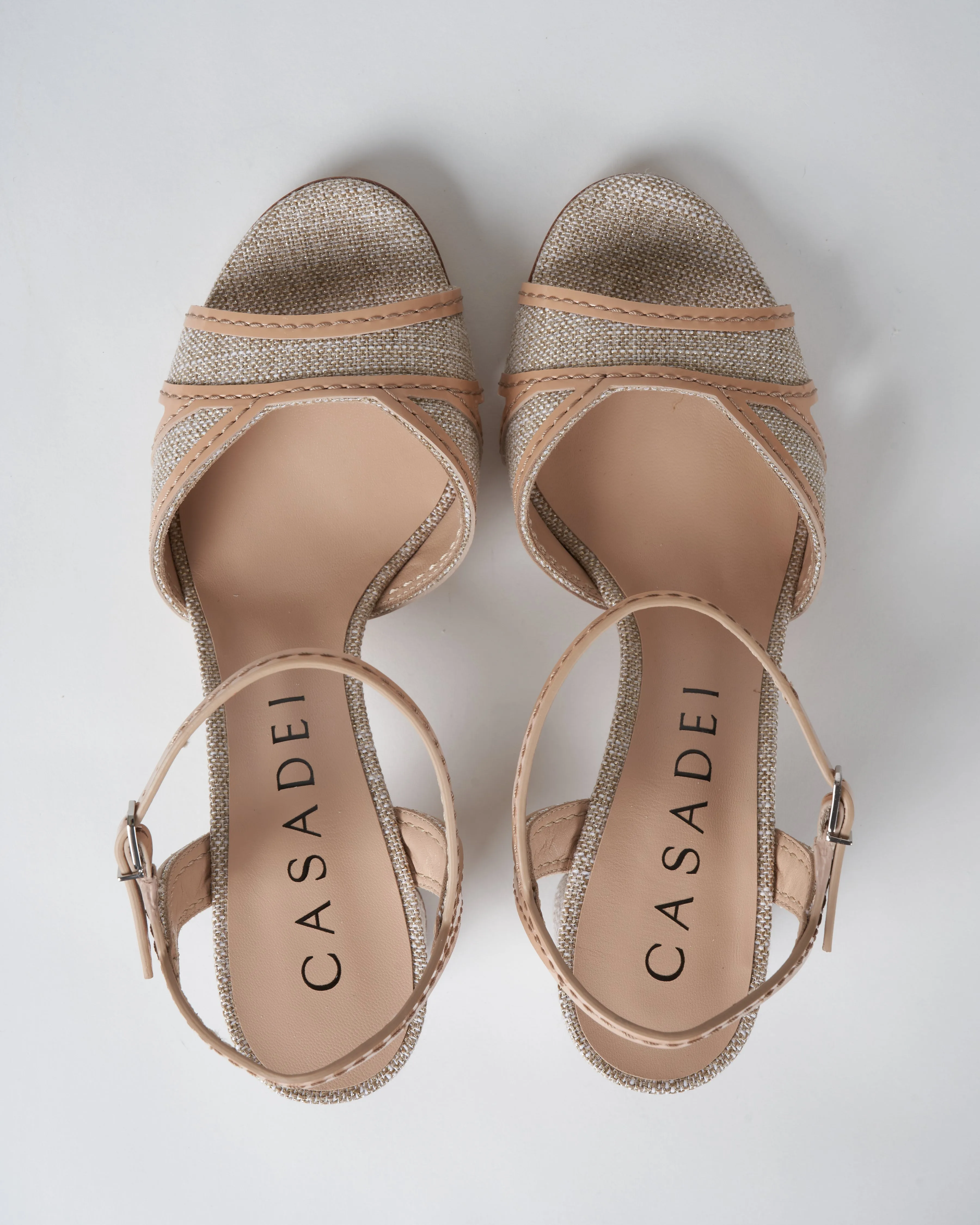eden strappy heel sandal - gold   naked