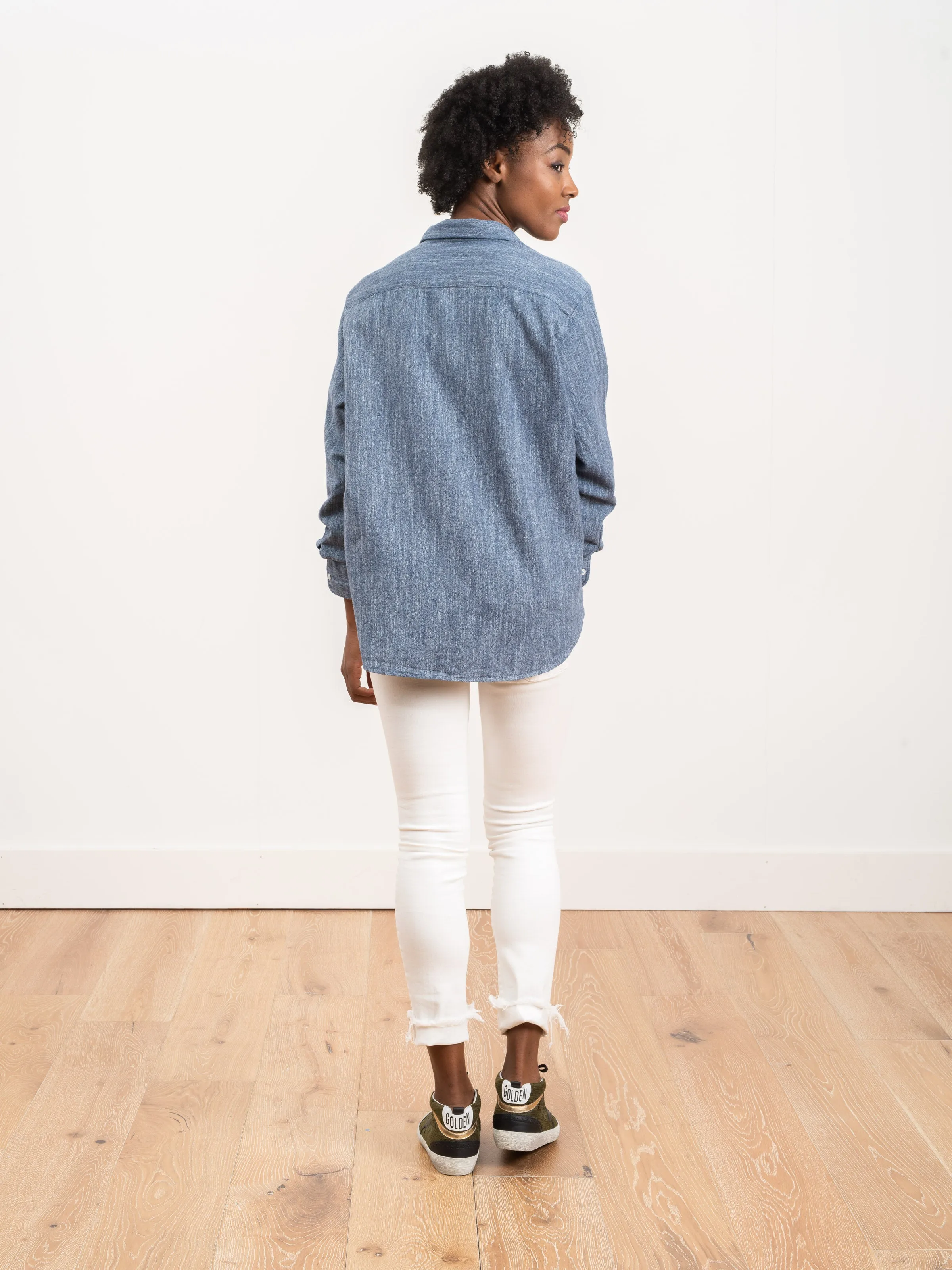 eileen shirt - washed indigo
