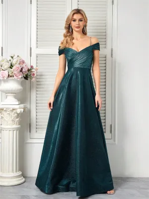 Elegant Ruched A-Line Formal Dress