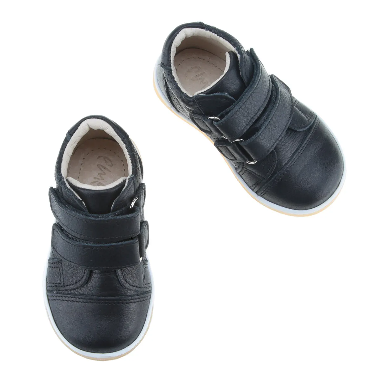 Emel Black Perforated Velcro Sneaker