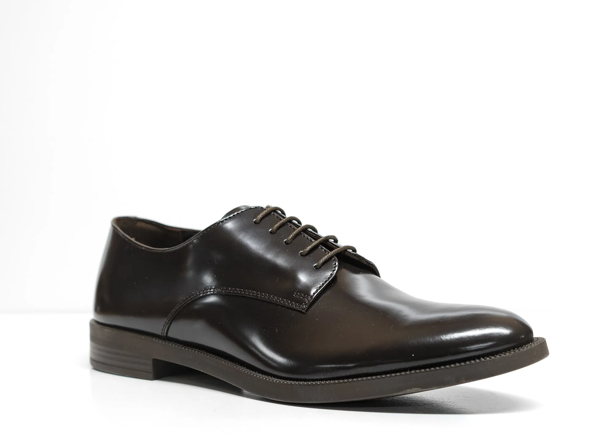Emporio Armani Men's Brown Derby Lace Up Shoes X4C510 - 30% OFF