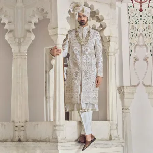 Ethereal Off-White Sherwani for Men