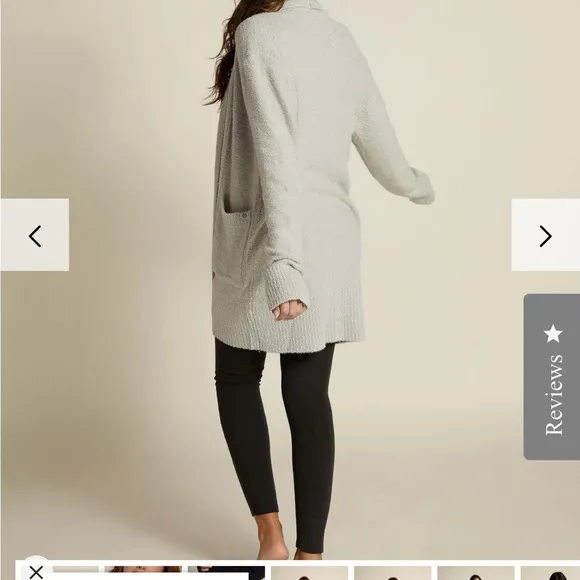 FacePlant Bamboo Plush Midi Cardigan S/M
