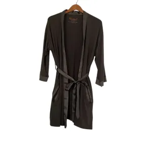 Faceplant Dreams Kimono Robe S/M Earl Grey Bamboo Pockets Soft Loungewear