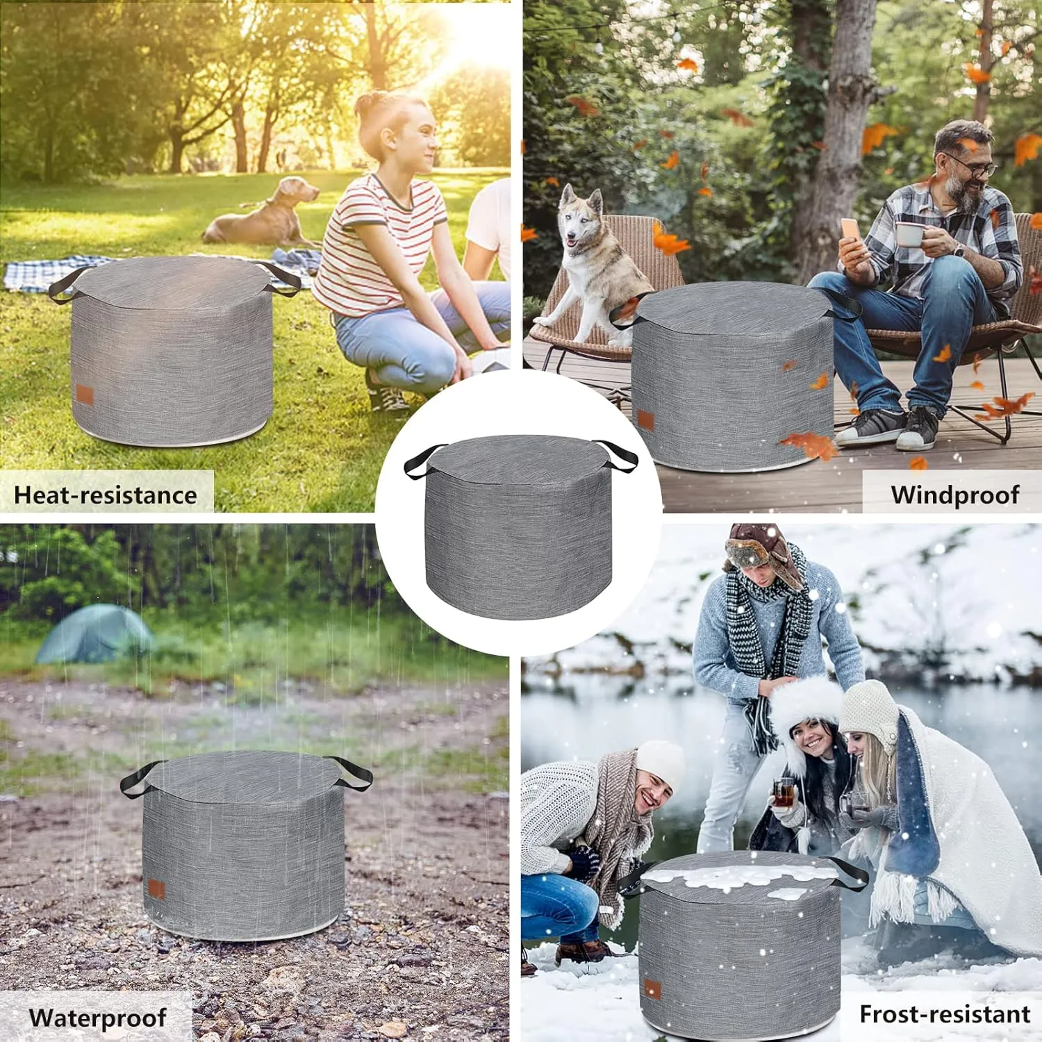 Fire Pit Cover for For Solo Stove Yukon 29 Inch, Waterproof Solo Stove Shelter