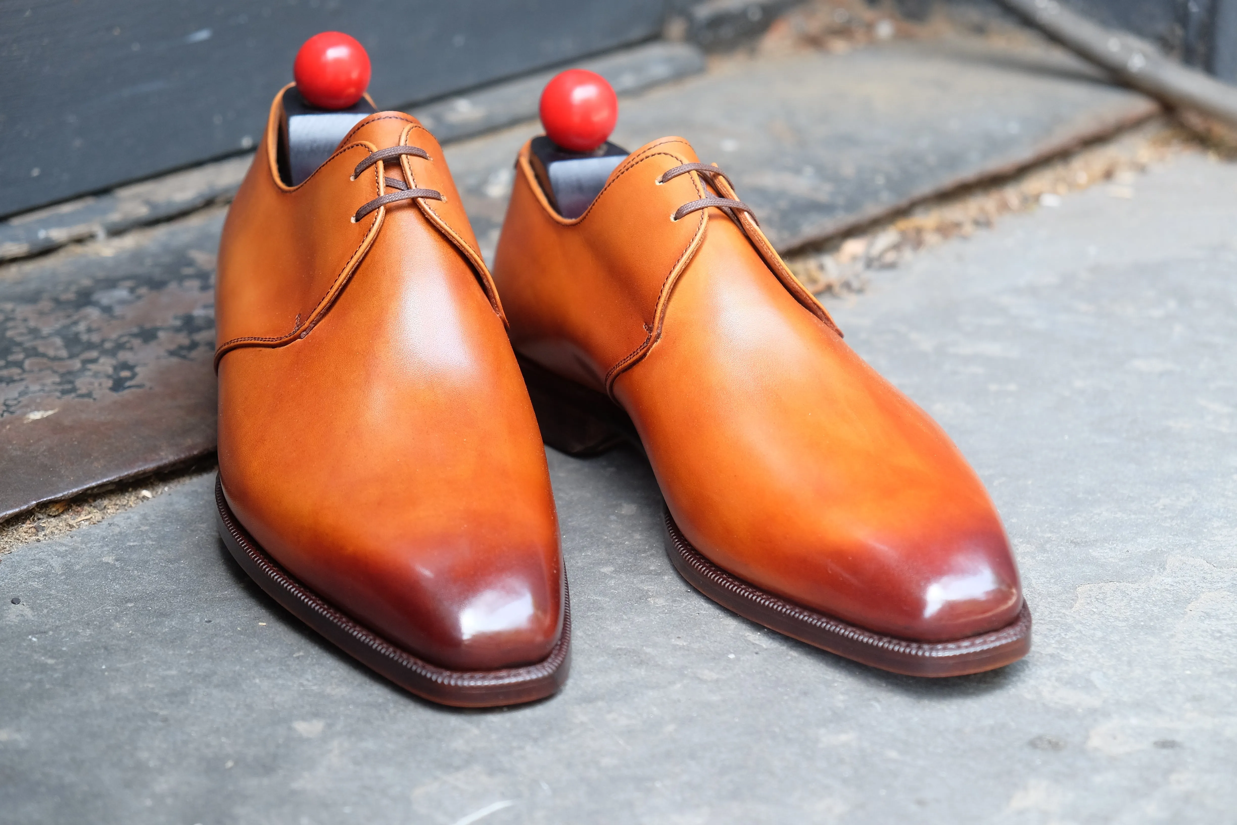 Fremont - MTO - Burnished Tan Calf - LPB Last - Single Leather Sole
