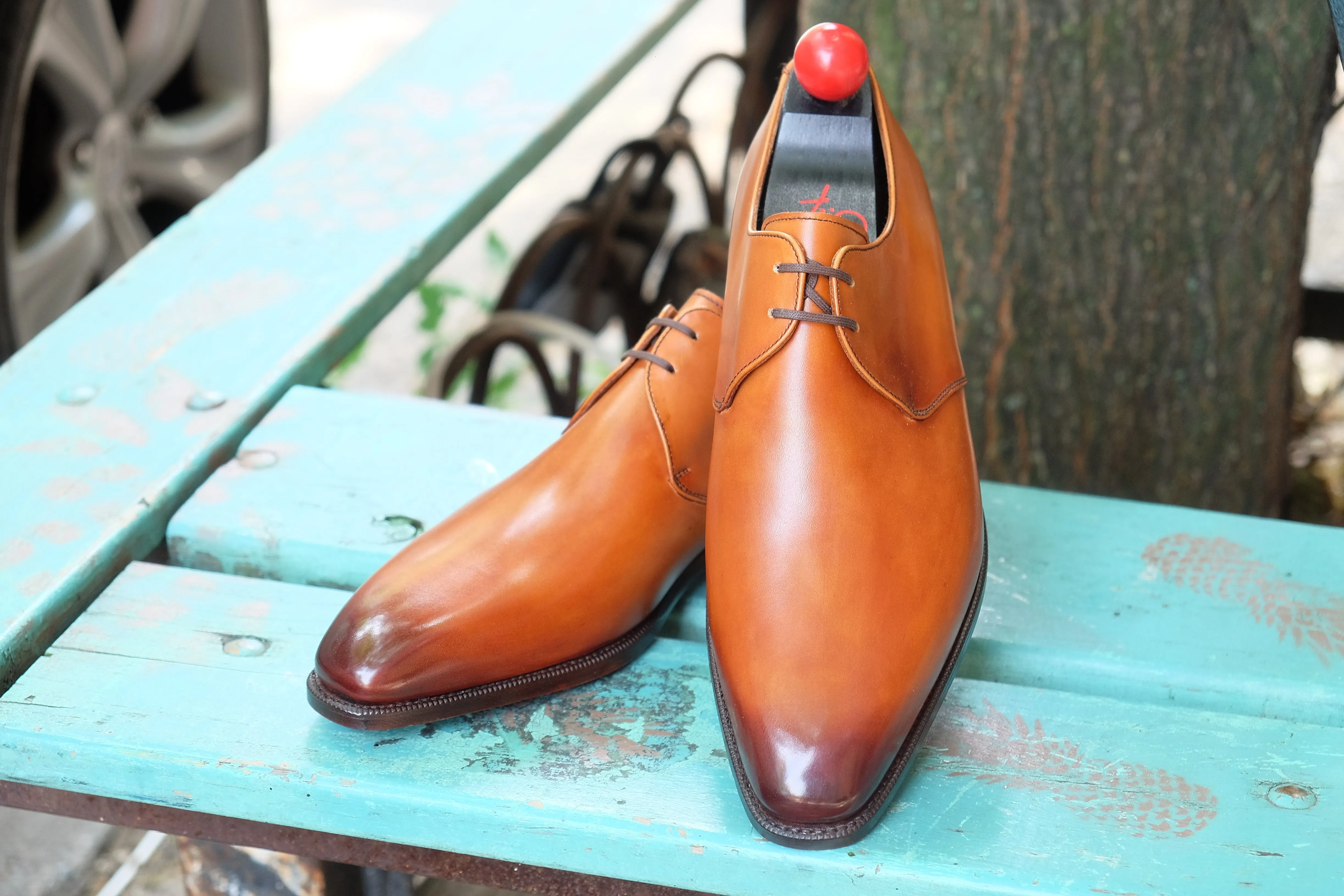 Fremont - MTO - Burnished Tan Calf - LPB Last - Single Leather Sole