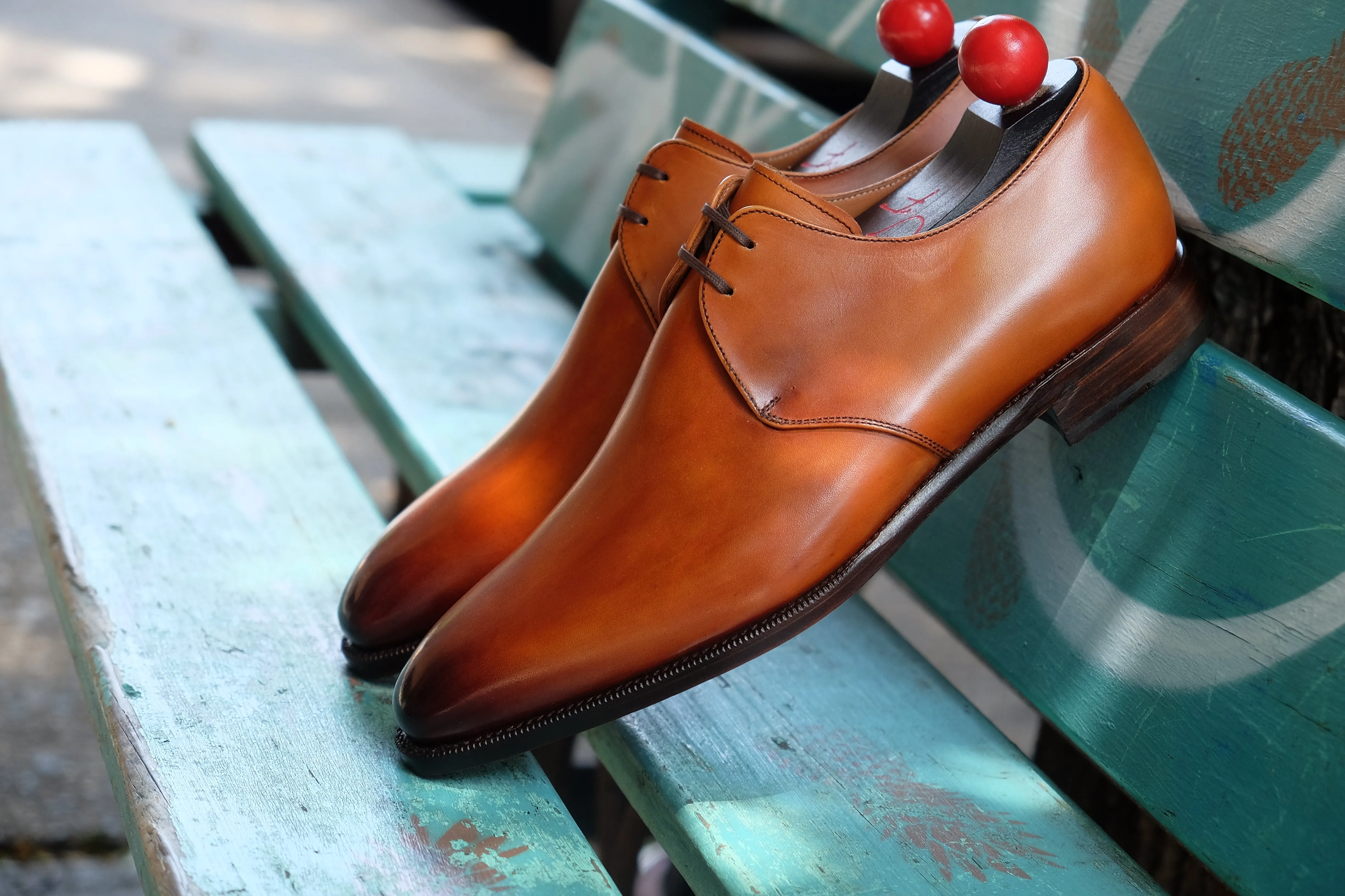 Fremont - MTO - Burnished Tan Calf - LPB Last - Single Leather Sole