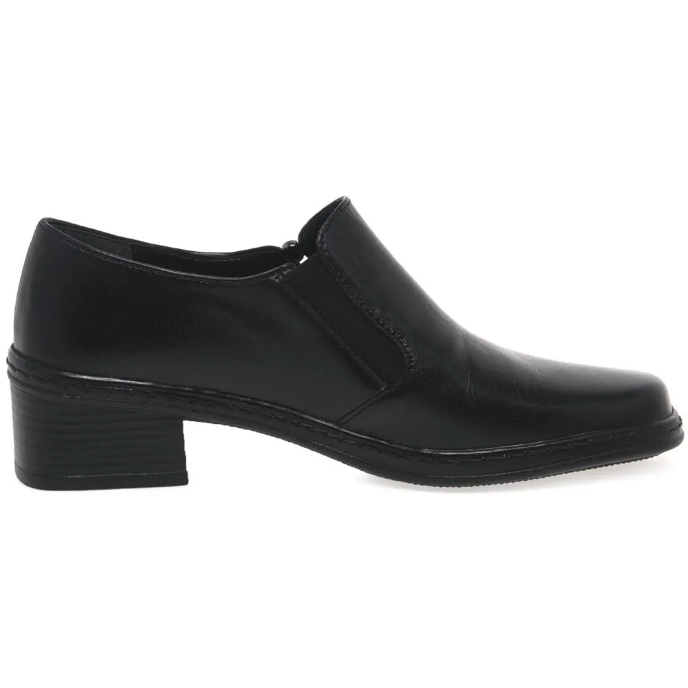 Gabor Hertha Black Leather Shoes