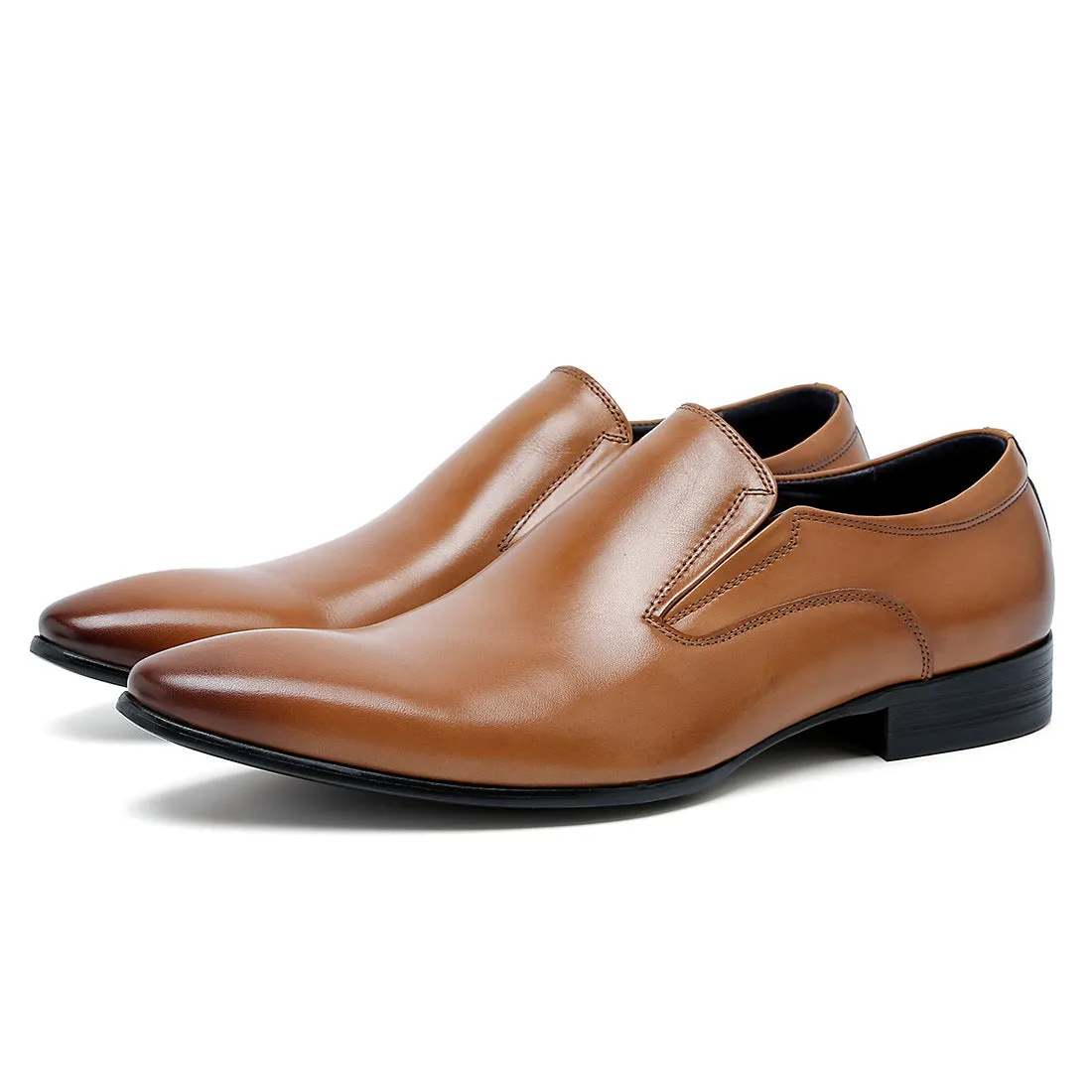 Genuine Leather Formal Business Casual Leather Shoes Men's Top Layer Cowhide Breathable Fashion Pointed-Toe Wedding Shoes25835