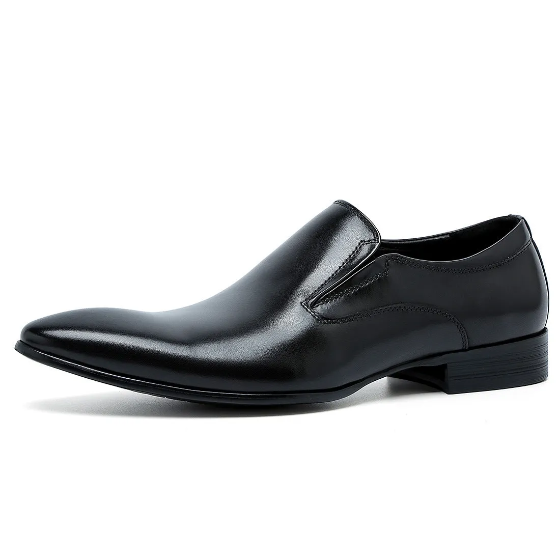 Genuine Leather Formal Business Casual Leather Shoes Men's Top Layer Cowhide Breathable Fashion Pointed-Toe Wedding Shoes25835
