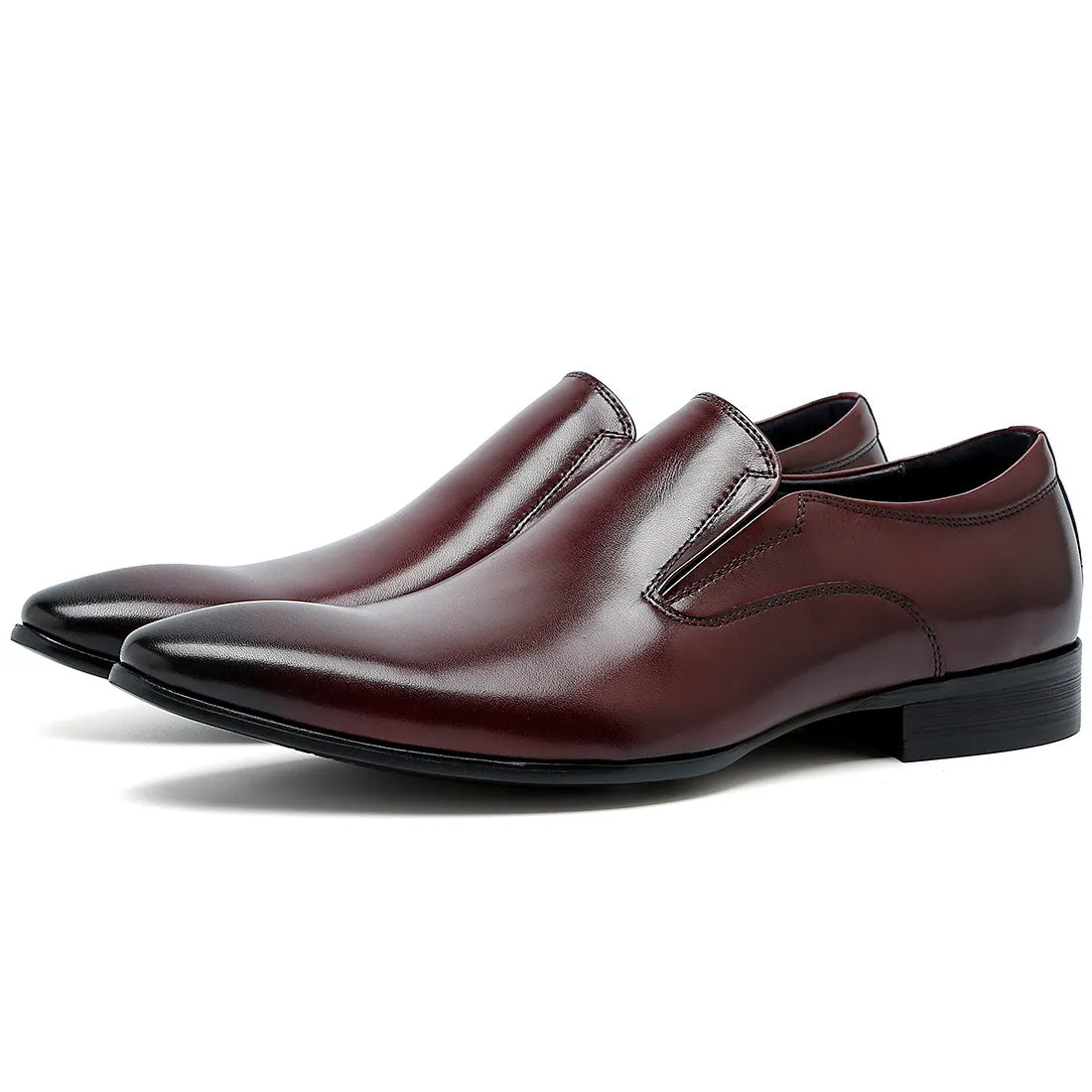 Genuine Leather Formal Business Casual Leather Shoes Men's Top Layer Cowhide Breathable Fashion Pointed-Toe Wedding Shoes25835