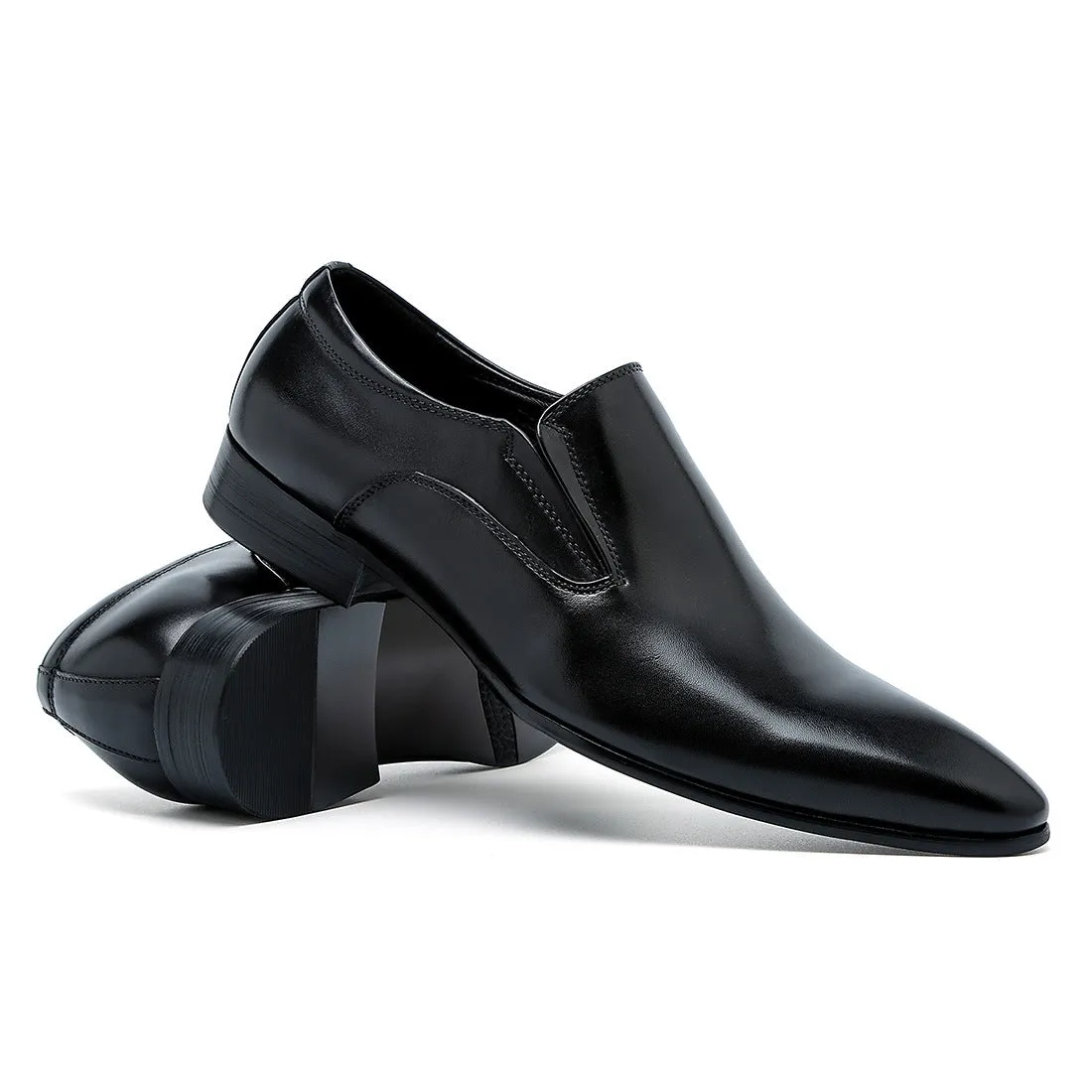 Genuine Leather Formal Business Casual Leather Shoes Men's Top Layer Cowhide Breathable Fashion Pointed-Toe Wedding Shoes25835