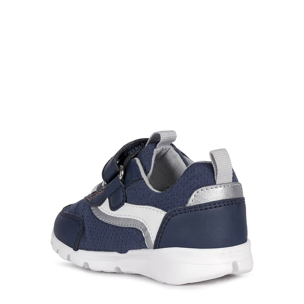 Geox B RUNNER B. B - MESH GEOBUCK NAVY/ORANGE