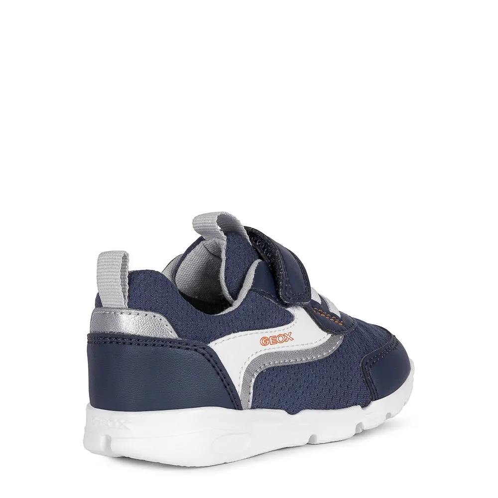 Geox B RUNNER B. B - MESH GEOBUCK NAVY/ORANGE