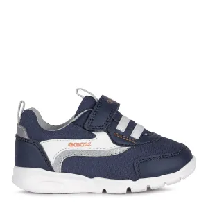 Geox B RUNNER B. B - MESH GEOBUCK NAVY/ORANGE