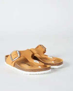 gizeh big buckle sandal - nubuck apricot