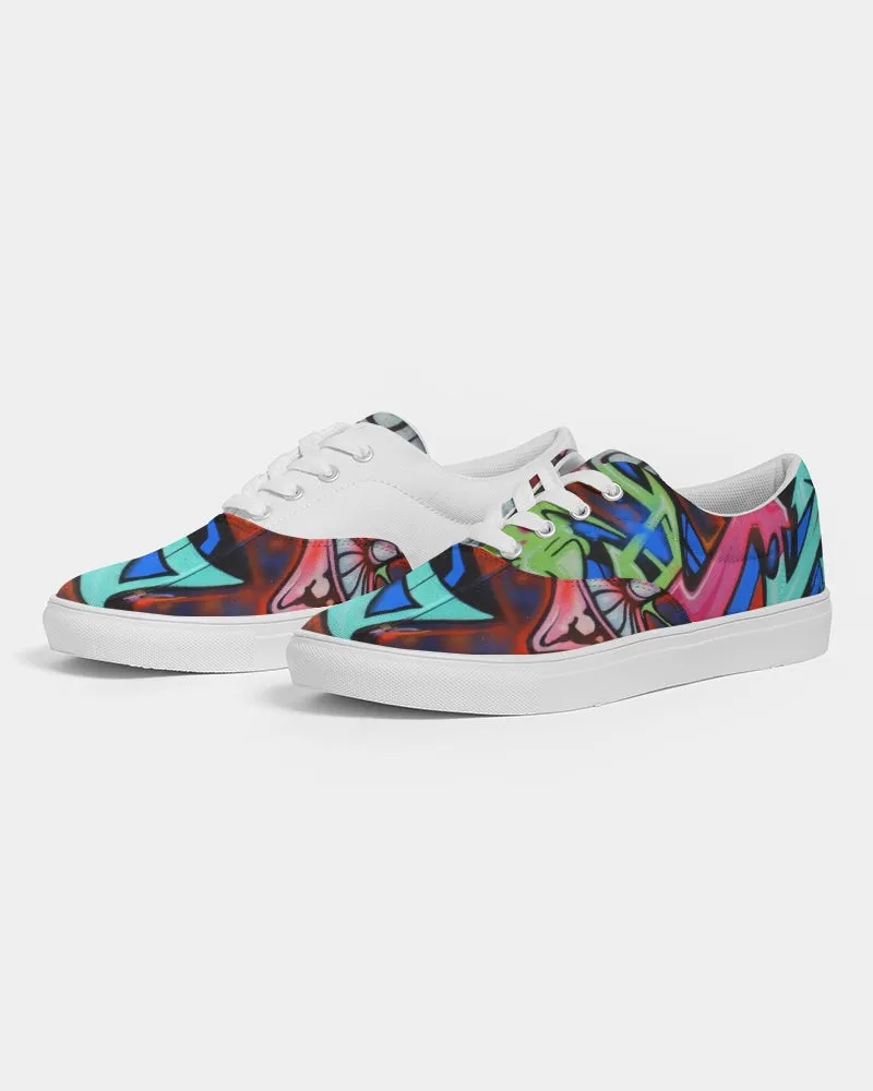 GRAFFITI Women's Lace Up Canvas Shoe
