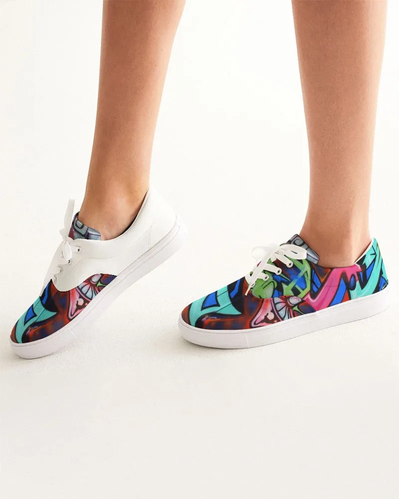 GRAFFITI Women's Lace Up Canvas Shoe