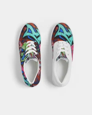 GRAFFITI Women's Lace Up Canvas Shoe