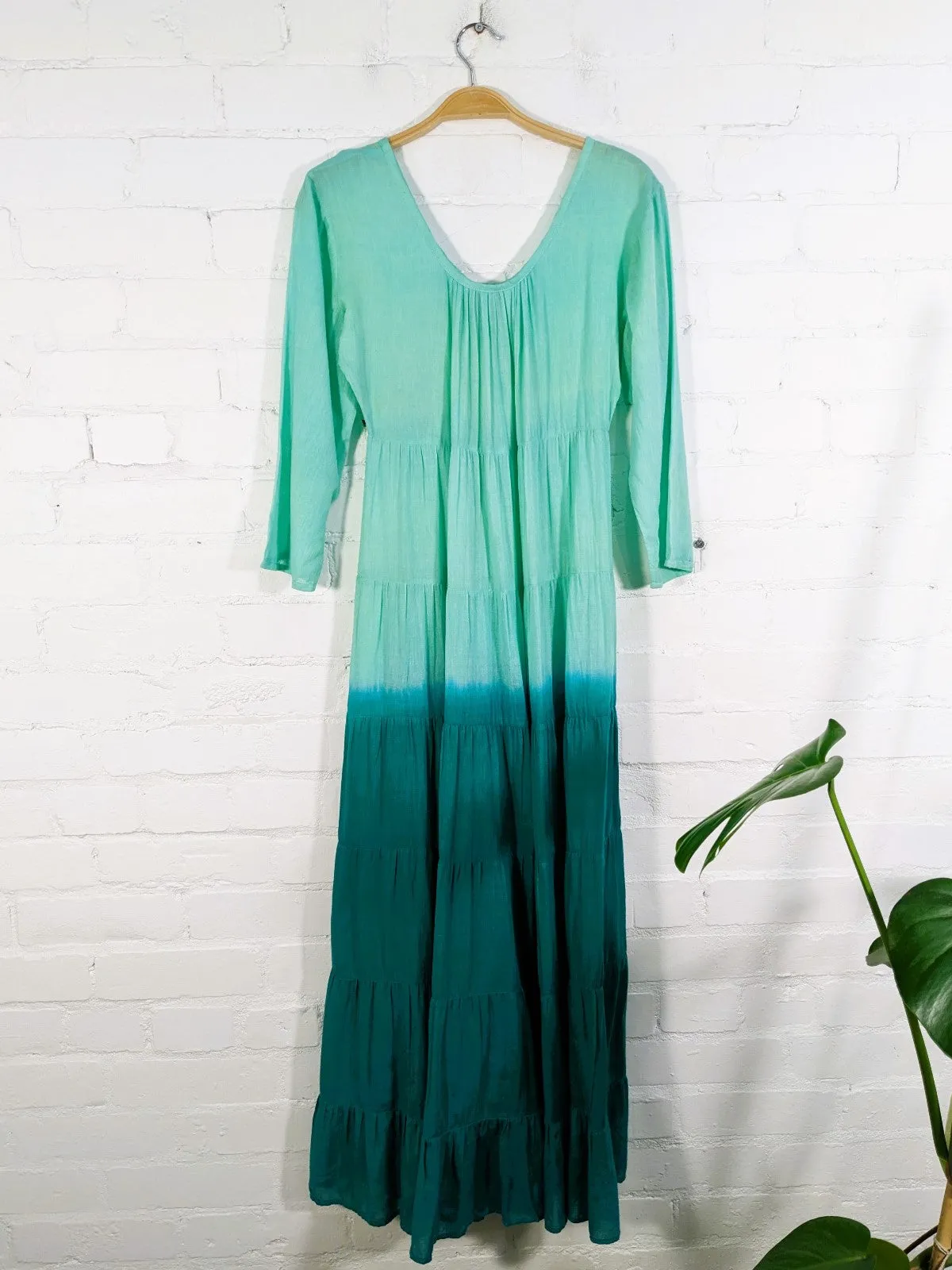Half Sleeve Long Dress