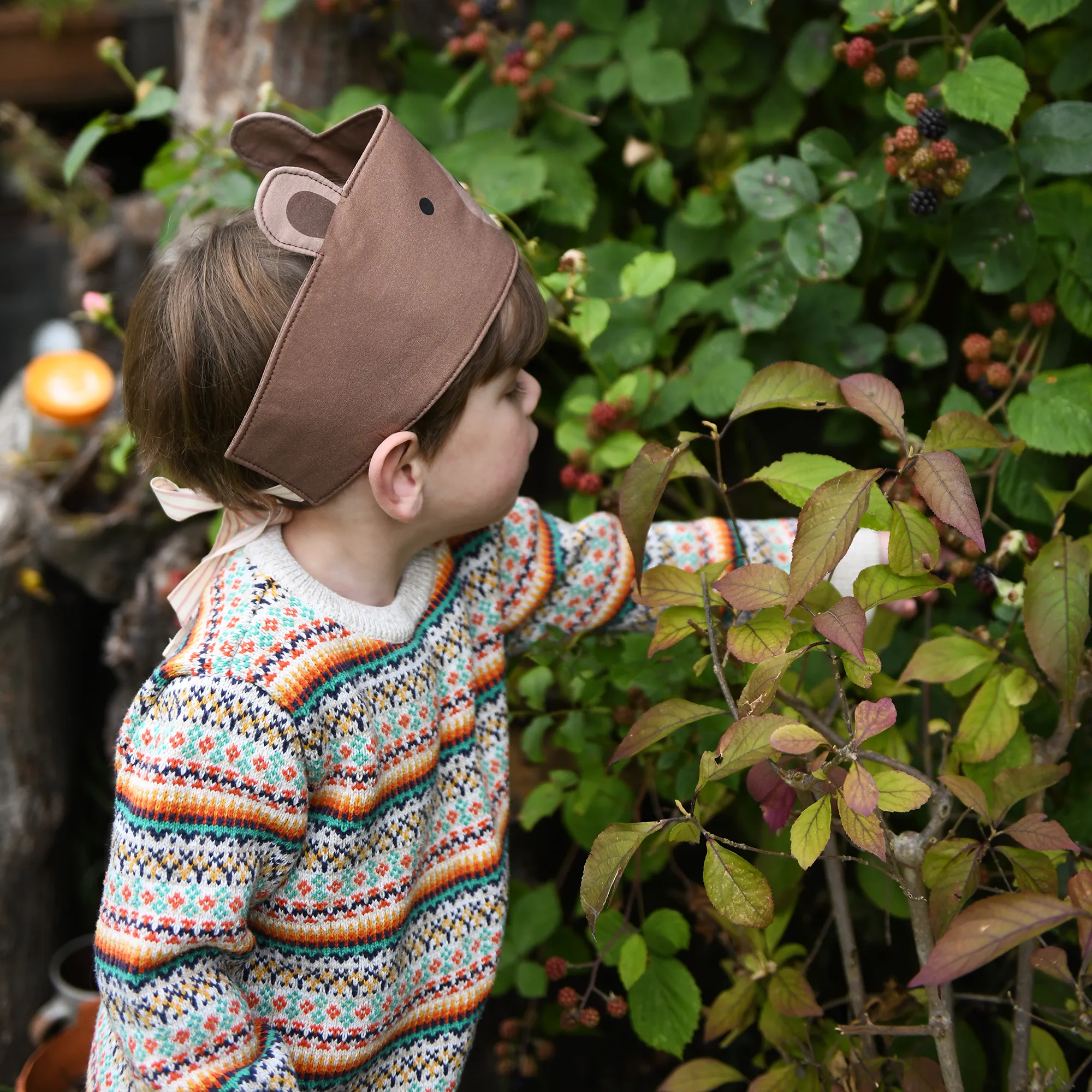 Handmade Bear Dress Up Fabric Crown