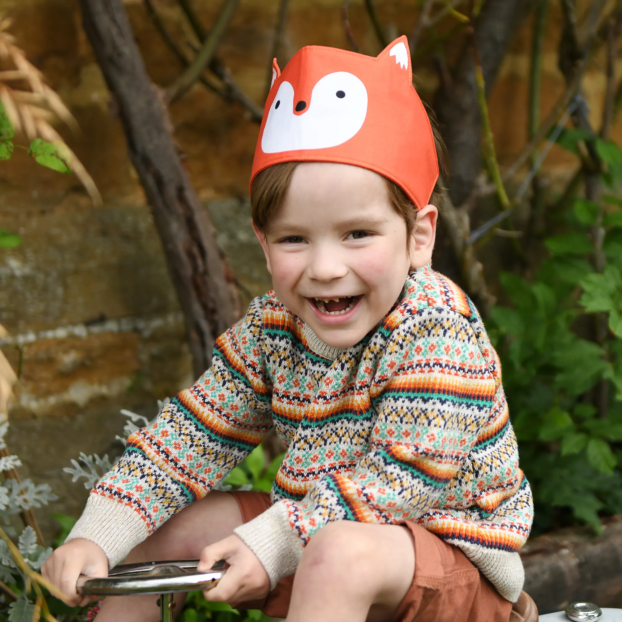 Handmade Fox Dress Up Fabric Crown