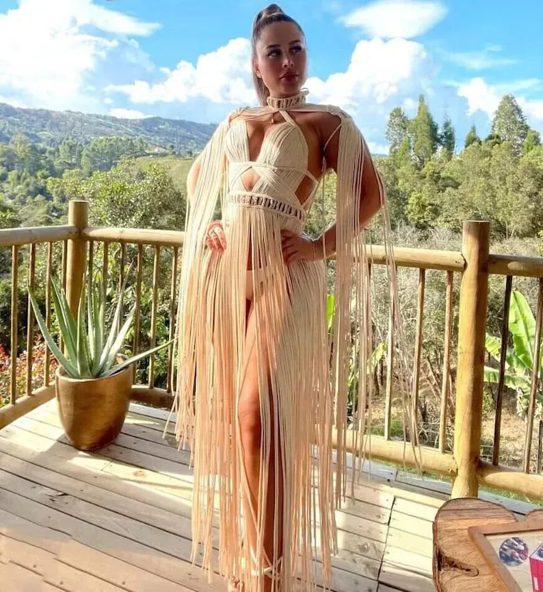 Handmade Knitted Crochet  Cover Ups