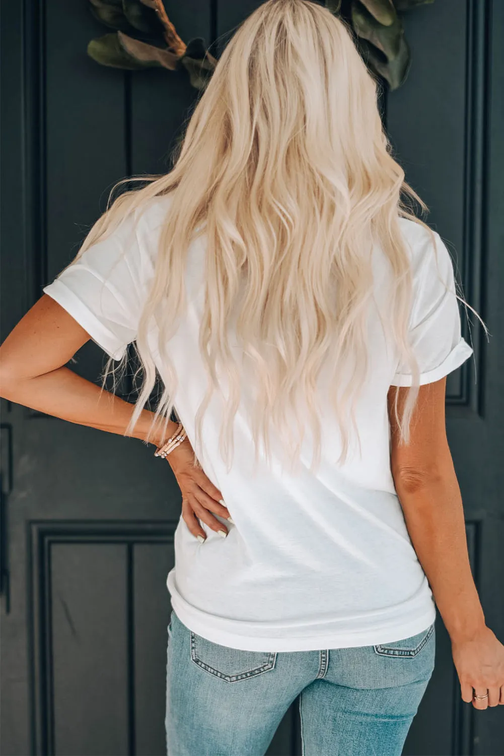Hello Fall Digital Graphic Casual T Shirt