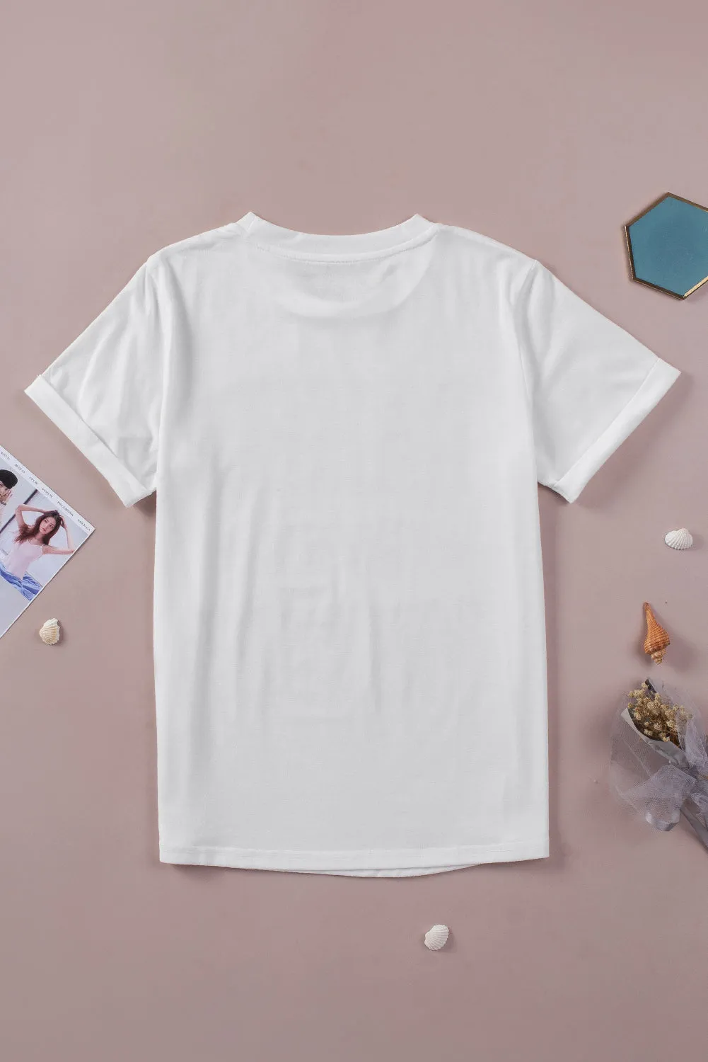 Hello Fall Digital Graphic Casual T Shirt