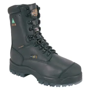 Honeywell 45 Series Leather 8 in Thermal Lace-Up Composite Toe Boots, Size 9.5, Black, 45680C-BLK-095