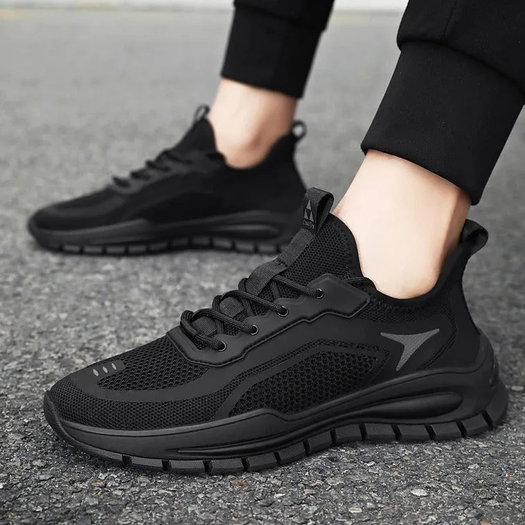INSTOCK-breathable mesh sports running shoes for men's