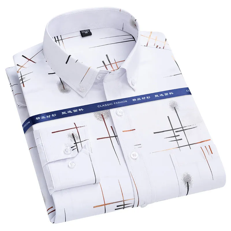 INSTOCK- Long-sleeved business casual breathable men's shirt