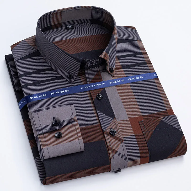 INSTOCK- Long-sleeved business casual breathable men's shirt