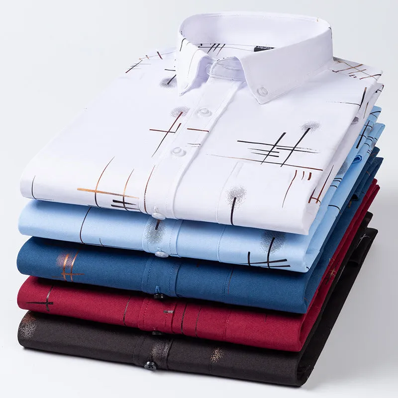 INSTOCK- Long-sleeved business casual breathable men's shirt