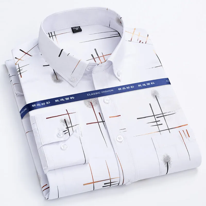 INSTOCK- Long-sleeved business casual breathable men's shirt