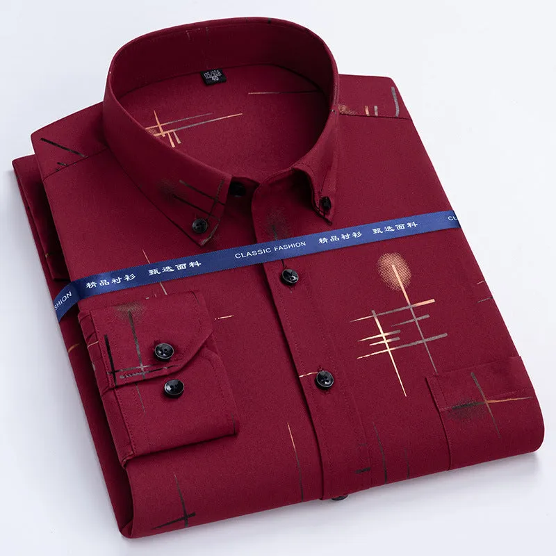 INSTOCK- Long-sleeved business casual breathable men's shirt