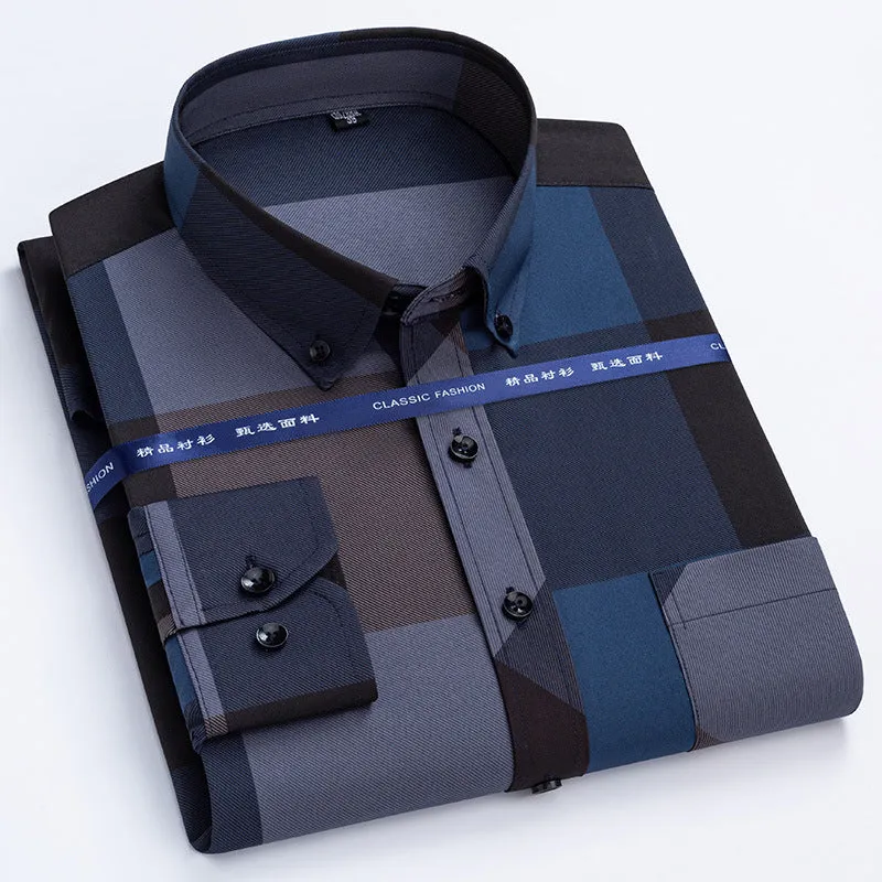 INSTOCK- Long-sleeved business casual breathable men's shirt