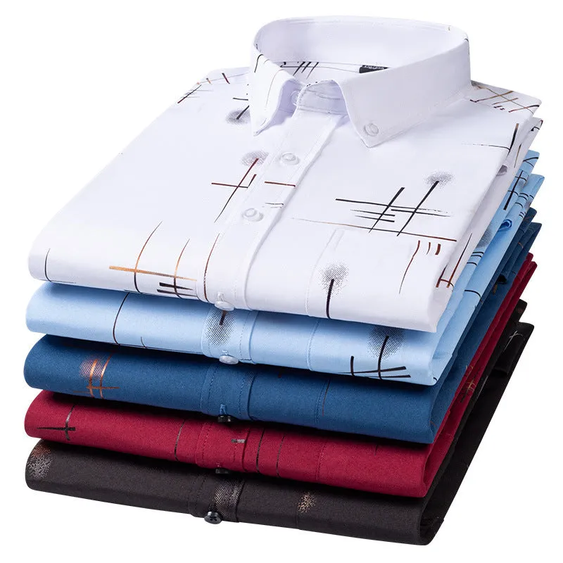 INSTOCK- Long-sleeved business casual breathable men's shirt