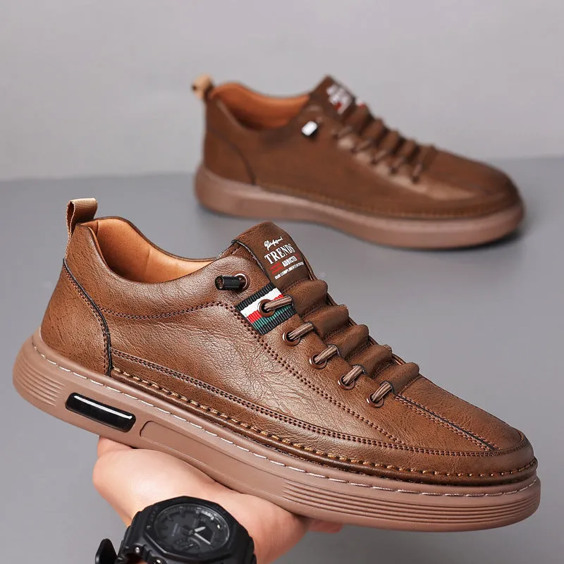 INSTOCK-Men's shoes new four seasons trend business casual shoes