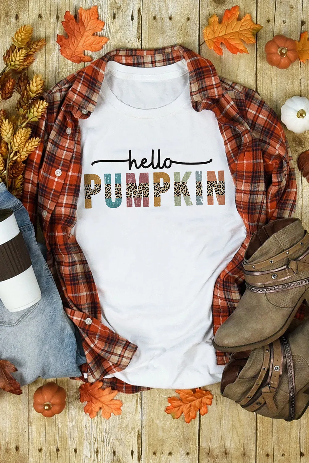 Its Fall Yall Animal Print Casual T Shirt