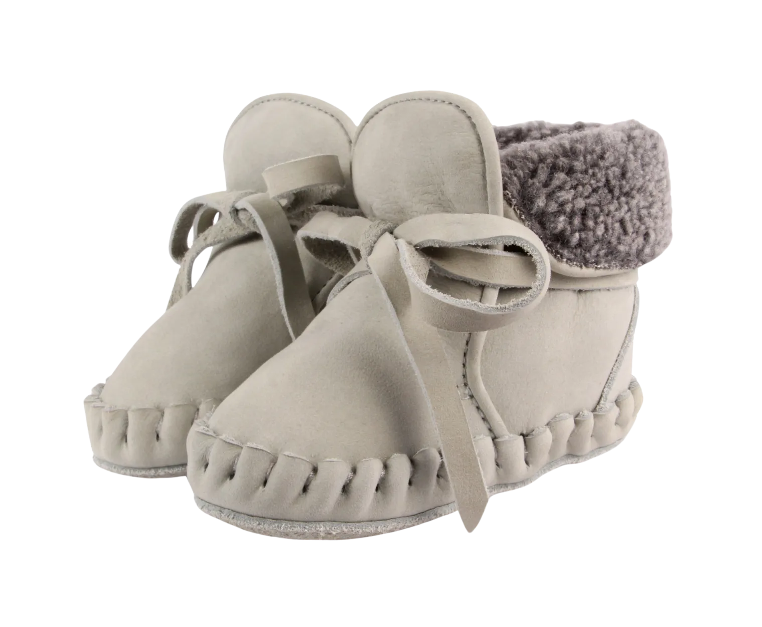 Jaya Booties | Light Grey Nubuck