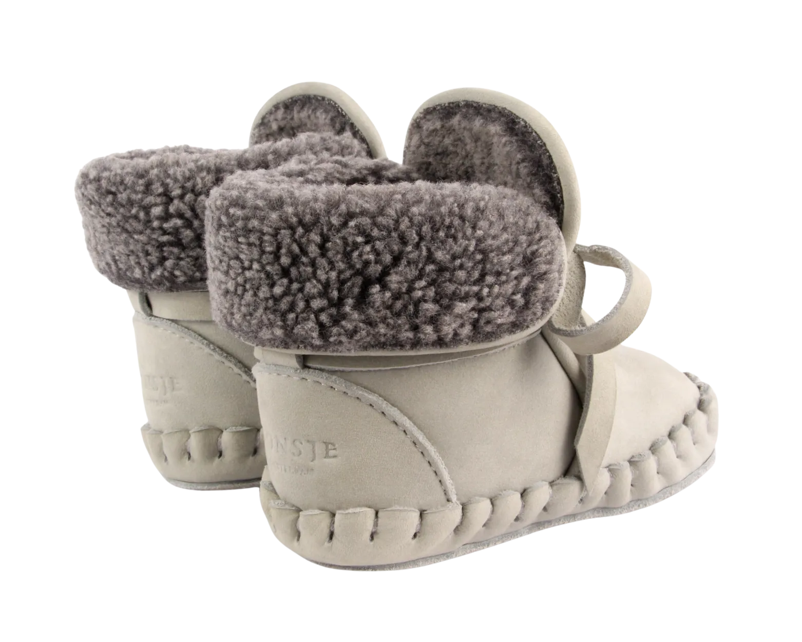 Jaya Booties | Light Grey Nubuck