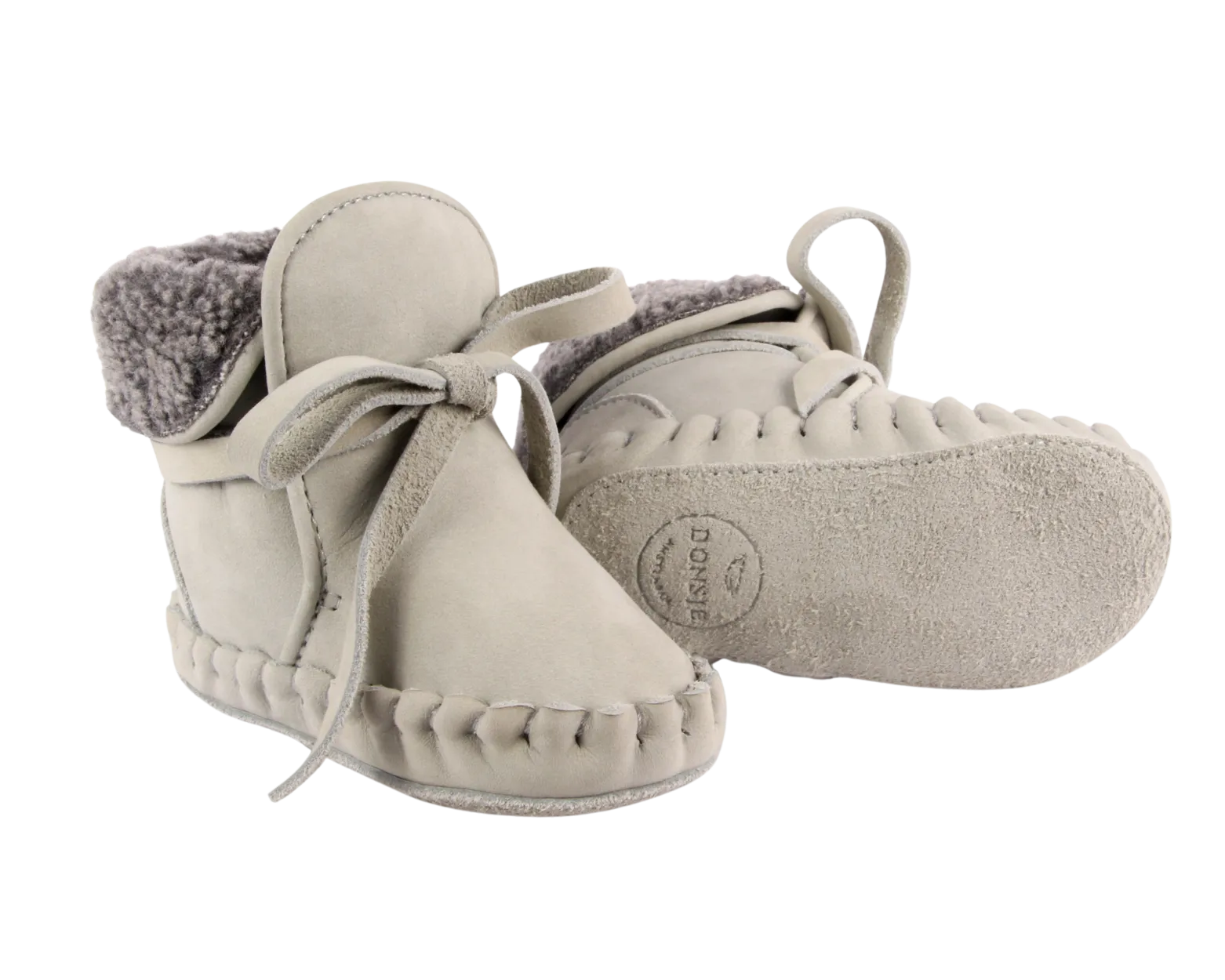 Jaya Booties | Light Grey Nubuck